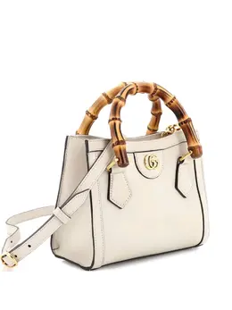 Gucci Diana NM Bamboo Handle Tote Leather Mini crossbody bag 32575448