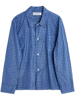 OUR LEGACY: Голубая рубашка 