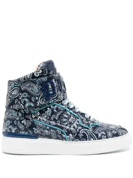 Philipp Plein paisley-print hi-top sneakers 19939905