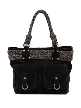 Loewe 2010-2025 Suede Braided Chain Pocket tote bag 32584812