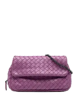 Bottega Veneta 2012-2025 Mini Nappa Intrecciato Expandable Chain Flap crossbody bag 32601378