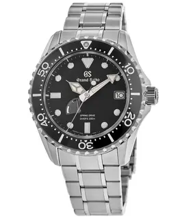 Grand Seiko Sport Collection Spring Drive Automatic Black Dial Stainless Steel Men's Watch sbga461g