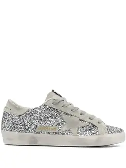 Golden Goose Super-Star glitter sneakers 19638679