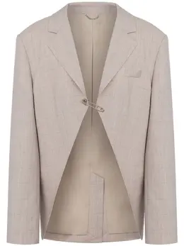 Moschino: Бежевый жакет 