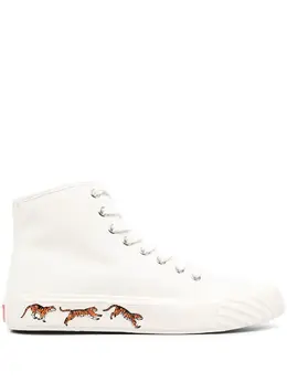 Kenzo tiger-print lace-up sneakers 18574822