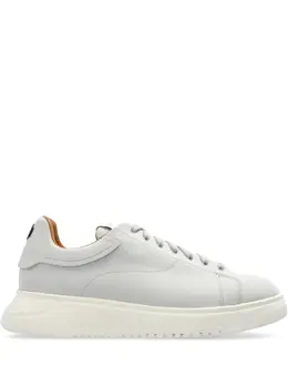 Emporio Armani lace-up leather sneakers 25137433