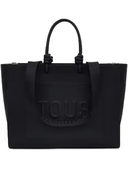 Сумка-тоут с тиснённым логотипом Tous, черный 30806402 | черный