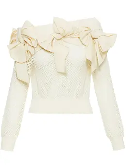 Oscar de la Renta: Свитер с бантом 