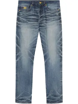 Versace: Голубые джинсы 