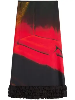 Jil Sander: Юбка миди 