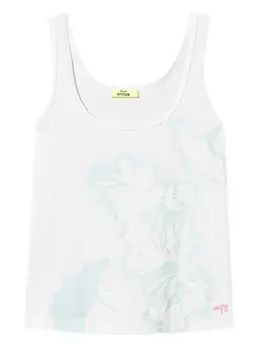 TWINSET: Майка с растительным принтом 