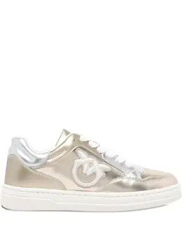 Pinko metallic logo-detail sneakers 31369880
