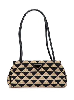 Prada 2013-2025 Small Triangolo Symbole Jacquard Embroidered shoulder bag 32236631