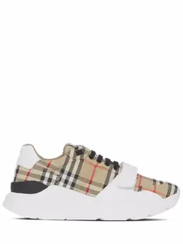 Burberry Vintage Check-pattern touch-strap sneakers 17769976