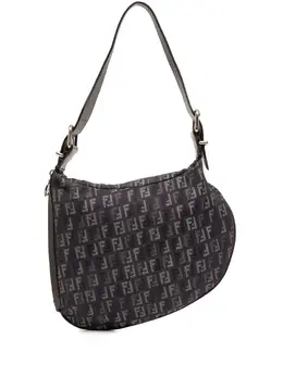 Fendi 2000-2017 Zucchino Denim Oyster shoulder bag 32209726