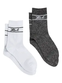 Karl Lagerfeld: Белые носки  Signature