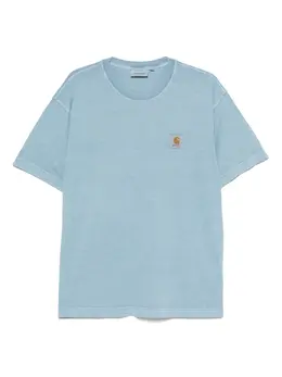 Carhartt WIP: Голубая футболка  Nelson