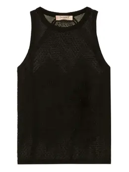 TWINSET: Майка в сетку 