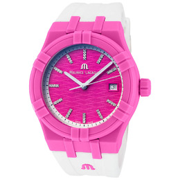Maurice Lacroix Aikon Tide Quartz Pink Dial Mens Watch ai2008-ffff1-3a0-0