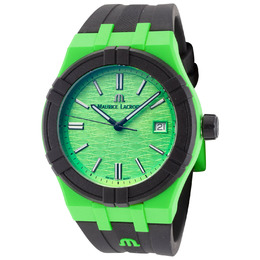 Maurice Lacroix Aikon Tide Quartz Green Dial Mens Watch ai2008-70070-300-0