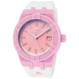 Maurice Lacroix Aikon Tide Quartz Pink Dial Mens Watch ai2008-eeee1-3a0-0