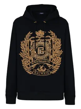 Balmain: Чёрная толстовка 