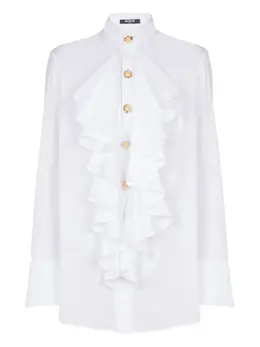 Balmain: Белая рубашка 