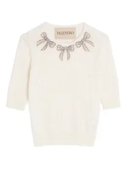 Valentino Garavani: Белый свитер 