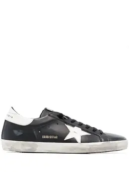 Golden Goose-Super-Star Leather Sneakers-Uomo 52726606627156