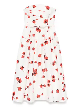 Self-Portrait: Платье с растительным принтом 