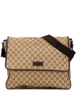 Gucci 2000-2015 GG Canvas Flap Messenger Bag crossbody bag 32285097