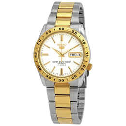 Seiko Automatic White Dial Two-tone Ladies Watch snke04
