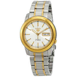 Seiko Series 5 Automatic White Dial Mens Watch snke54