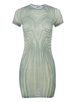 Jean Paul Gaultier: Платье с принтом 