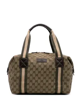 Gucci 2016-2025 GG Canvas Web Duffle Bag boston bag 32291323