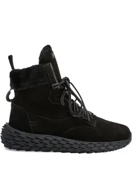 Giuseppe Zanotti Urchin lace-up shearling sneakers 20515697