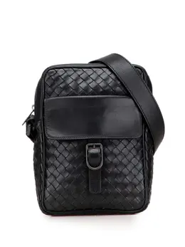 Bottega Veneta 2000-2007 Nappa Intrecciato Front Pocket crossbody bag 32348054