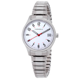 Bulova Quartz White Dial Ladies Watch 43m119