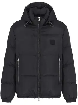 Armani Exchange: Чёрная куртка 