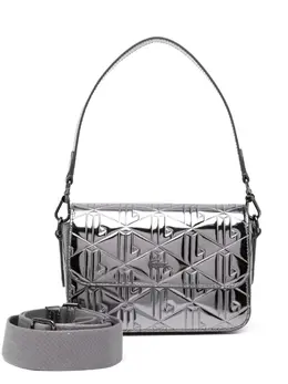 Сумка через плечо с вышитым логотипом Lacoste, серебристый 31004560 | серебристый