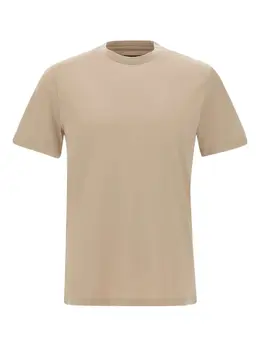BOSS: Бежевая футболка 