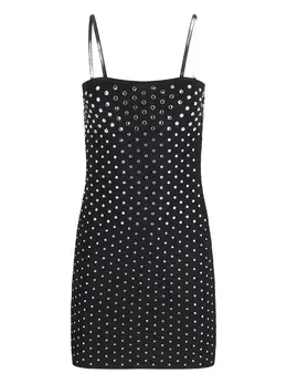 Blumarine: Платье со стразами 