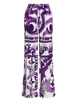 Dolce & Gabbana: Брюки с принтом 