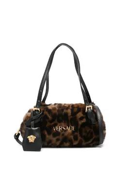 Versace mini Tag leopard-print shoulder bag 30471384