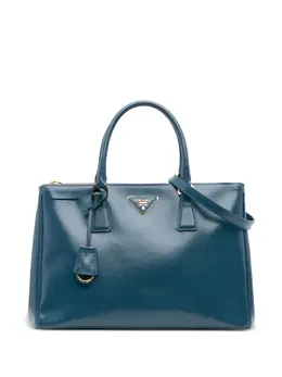 Prada 2010-2025 Medium Saffiano Vernice Galleria Double Zip satchel 32373867