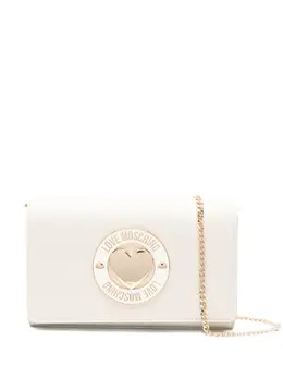 Сумка через плечо с цепочным ремешком и подвеской в форме сердца Love Moschino, бежевый 32252836 | бежевый