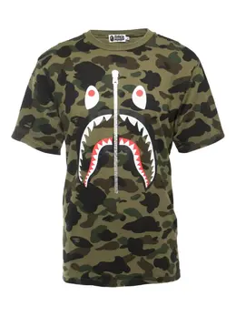 A BATHING APE®: Зелёная футболка 