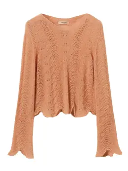 TWINSET: Оранжевый свитер 