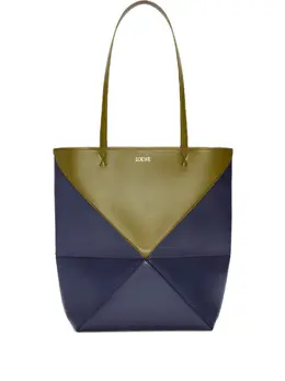 Loewe Puzzle Fold geometric panelled tote bag 31193515