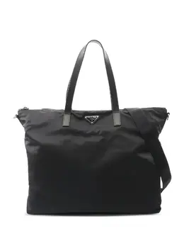 Prada 2000s 2Way logo-plaque tote bag 32391671